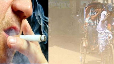 বায়ুদূষণ না ধূমপান, কোনটি বেশি ক্ষতিকর? বায়ুদূষণ না ধূমপান, কোনটি বেশি ক্ষতিকর?