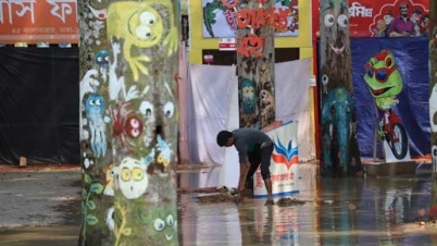 বইমেলায় বৃষ্টির হানা: পর্দা নামছে আজ