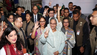 গোপালগঞ্জে বিপুল ভোটে বিজয়ী শেখ হাসিনা