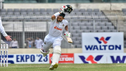 মিরপুর টেষ্ট : শান্ত`র সেঞ্চুরিতে চালকের আসনে টাইগাররা