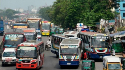 সোমবার থেকে গণপরিবহন বন্ধ