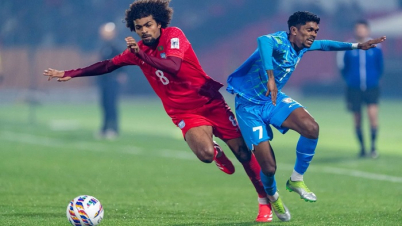 হামজার অভিষেকে ভারতের সঙ্গে ড্র বাংলাদেশের