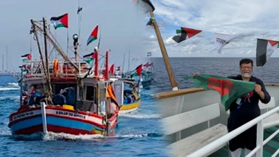 অনির্দিষ্টকালের জন্য অনশনে ফ্লোটিলার অভিযাত্রীরা