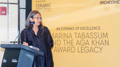 জলবায়ু সচেতন স্থাপত্যে গুরুত্বারোপ মেরিনা তাবাসসুমের জলবায়ু সচেতন স্থাপত্যে গুরুত্বারোপ মেরিনা তাবাসসুমের