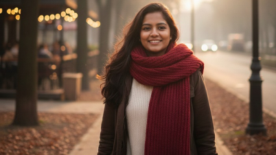 শীতে মাফলার যেভাবে পরবেন