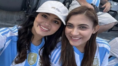 আর্জেন্টিনার জার্সি গায়ে মাঠে হাজির মেহজাবীন-ফারিণ