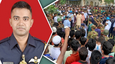 চোখের জলে শেষ বিদায়, চিরনিদ্রায় শায়িত পাইলট তৌকির