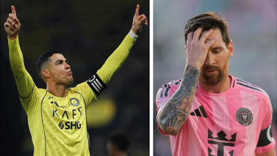 মেসিকে টপকে নতুন রেকর্ড রোনালদোর