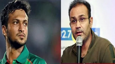 লজ্জা থাকলে সাকিবের অবসর নেওয়া উচিৎ: শেবাগ