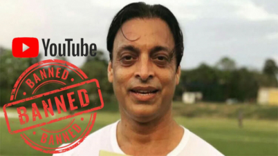 শোয়েব আখতারের ইউটিউব চ্যানেল নিষিদ্ধ ভারতে