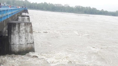 উজানের ঢলে বেড়েছে তিস্তার পানি, খুলে দেয়া হয়েছে ৪৪ গেট