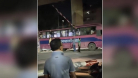 রেললাইনে আটকে গেল বাস, অল্পের জন্য রক্ষা অর্ধশতাধিক যাত্রীর