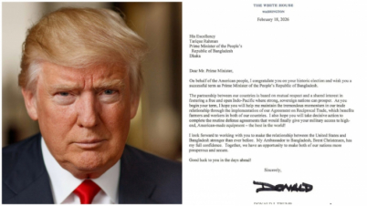 যুক্তরাষ্ট্রের ‘অস্ত্র’ কিনতে বাংলাদেশকে তাগিদ ট্রাম্পের