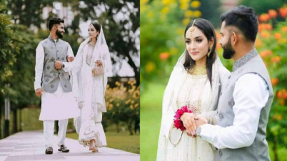 সহপাঠীকে বিয়ে করলেন ক্রিকেটার শামীম পাটোয়ারি